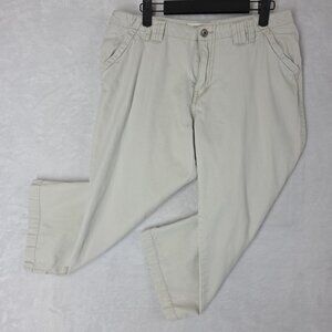 Hydraulic Jeans Womens Size 9/10 (31 in) Canvas Capri Shorts Khaki Disdress Read